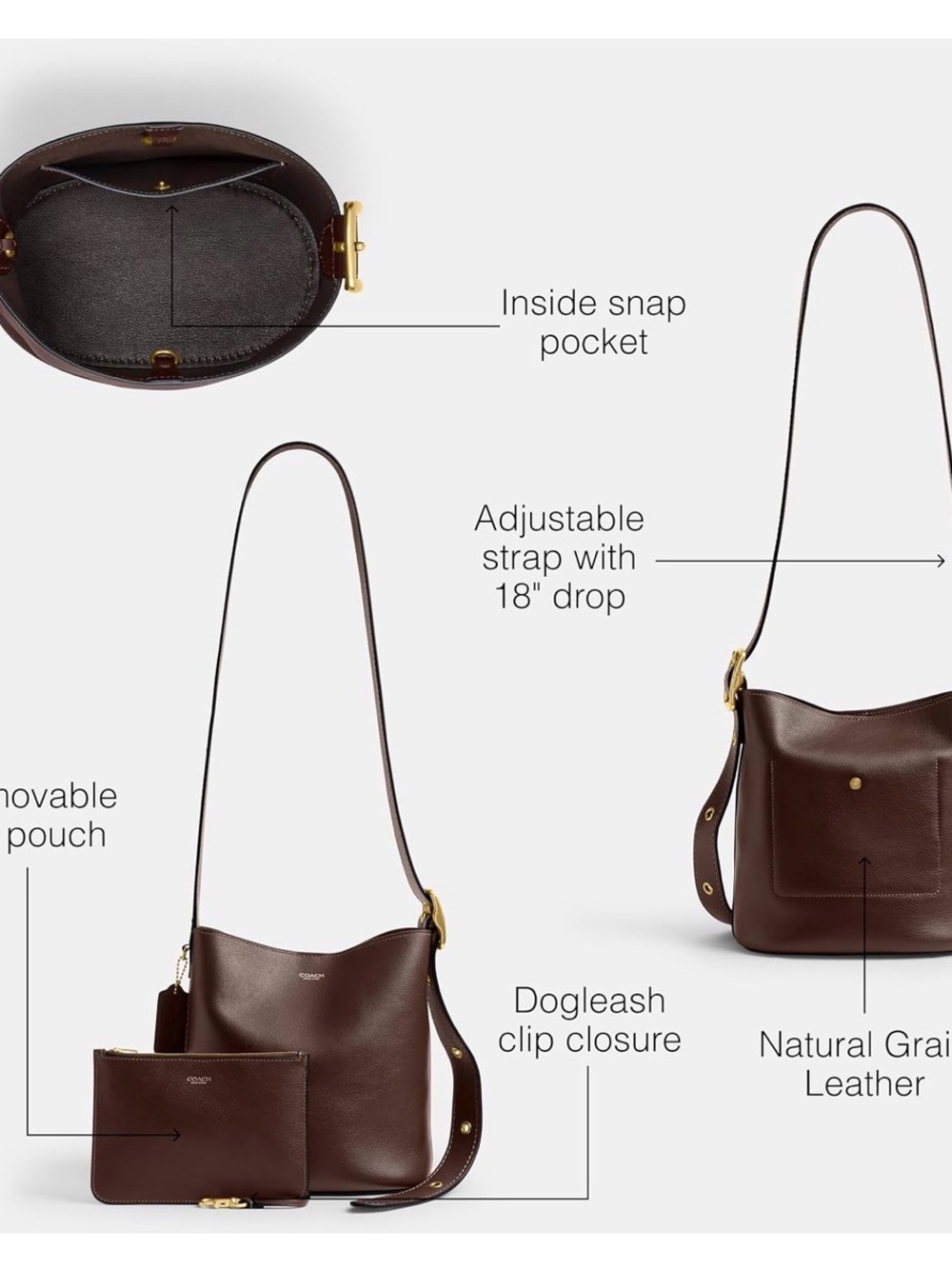Coach Bleecker 21 Shoulder Bag